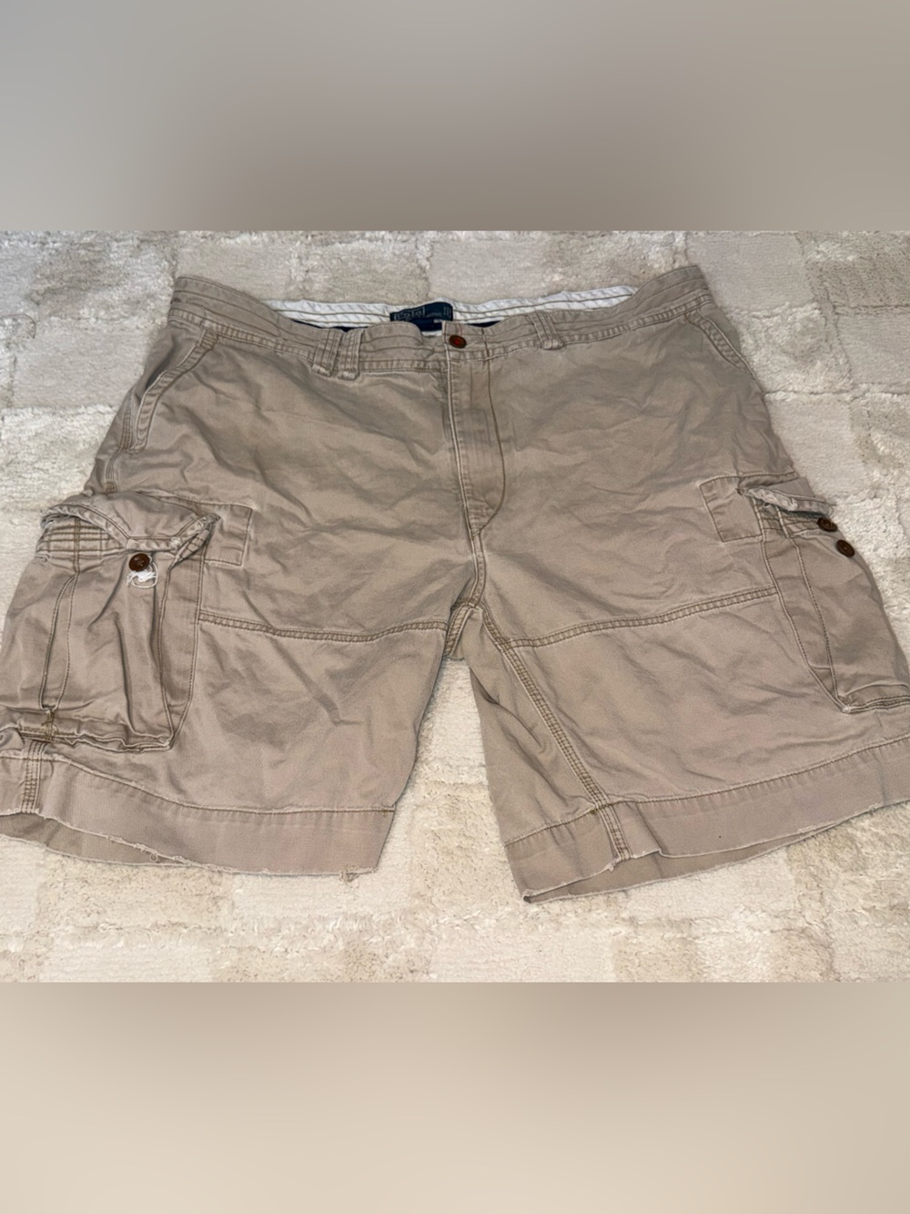 Polo by Ralph Lauren Tan Cargo Bermuda Shorts Size 44B